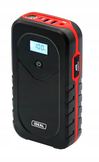 NEŠIOJAMAS AUTOMOBILIO AKUMULIATORIAUS PALEIDIKLIS IR ĮKROVIKLIS IDEAL X-STARTER 15 LIPO PRO