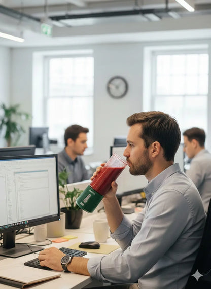 Nešiojamas belaidis „beWell Plus“ trintuvas kokteiliams ir glotnučiams, 500 ml