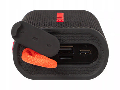 Nešiojamas belaidis „Bluetooth“ garsiakalbis BLOW AQUA TUNE, vandeniui atsparus IP67, FM radijas, USB, RGB