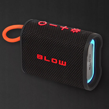 Nešiojamas belaidis „Bluetooth“ garsiakalbis BLOW AQUA TUNE, vandeniui atsparus IP67, FM radijas, USB, RGB