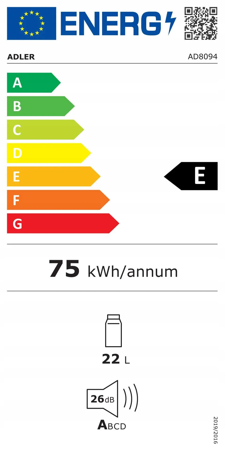 Nešiojamas kelioninis šaldytuvas Adler AD 8094, 22 l, 12 V / 230 V