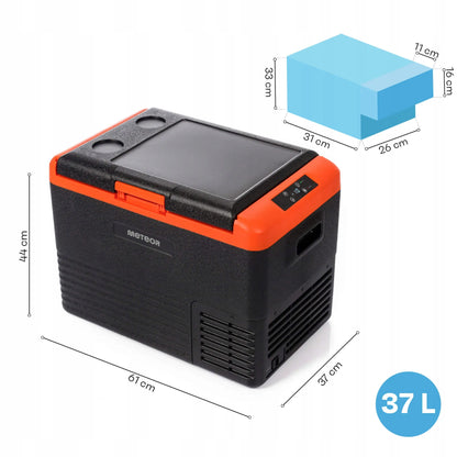 Nešiojamas kompresorinis elektrinis šaltkrepšis Meteor CL40