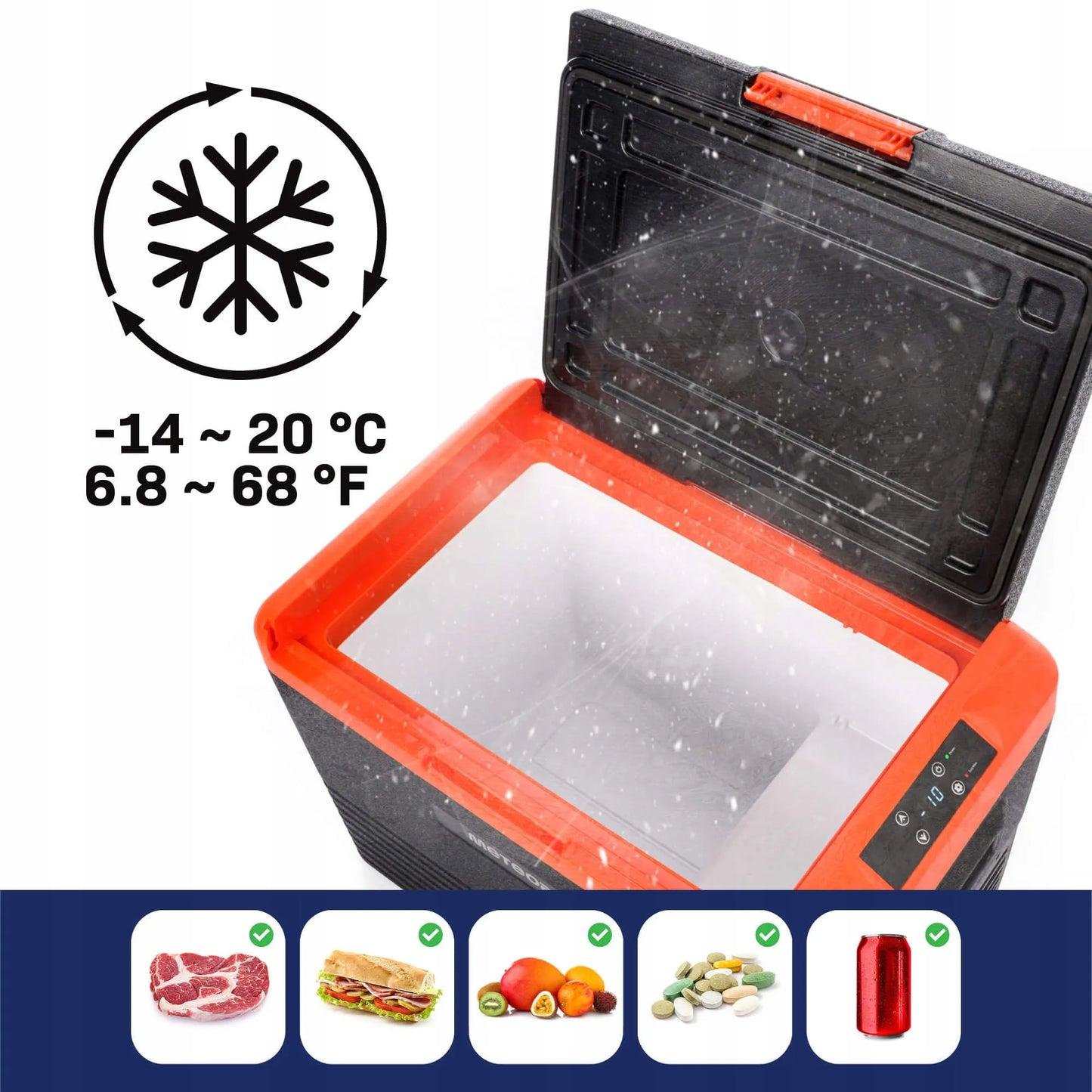 Nešiojamas kompresorinis elektrinis šaltkrepšis Meteor CL40