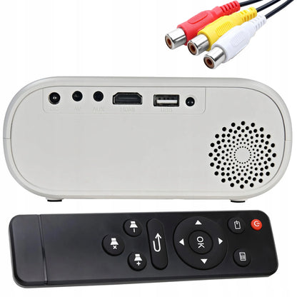 Nešiojamas LED projektorius su Wi-Fi, Full HD 1080P, 3000 lm, integruotu garsiakalbiu