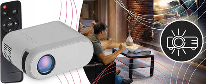 Nešiojamas LED projektorius su Wi-Fi, Full HD 1080P, 3000 lm, integruotu garsiakalbiu