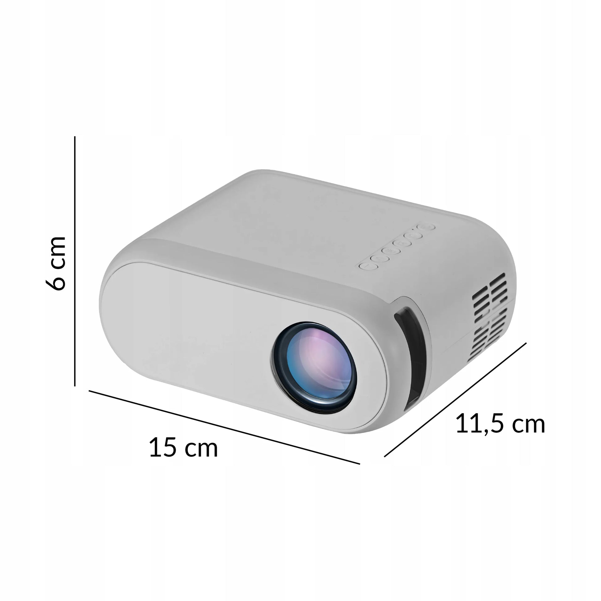Nešiojamas LED projektorius su Wi-Fi, Full HD 1080P, 3000 lm, integruotu garsiakalbiu