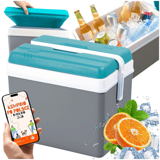 Nešiojamas šaltkrepšis 35L su šaldymo elementais – Kamai Coolbox