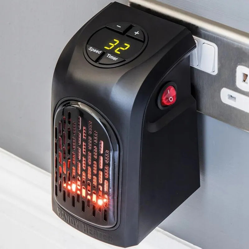 Nešiojamas sieninis šildytuvas ventiliatorius su LCD ekranu 400W BD-169
