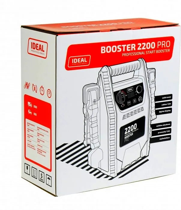 Nešiojamas starterinis įrenginys IDEAL BOOSTER 2200 PRO LCD 230V