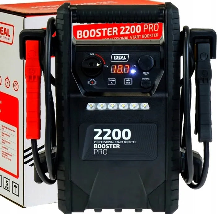 Nešiojamas starterinis įrenginys IDEAL BOOSTER 2200 PRO LCD 230V
