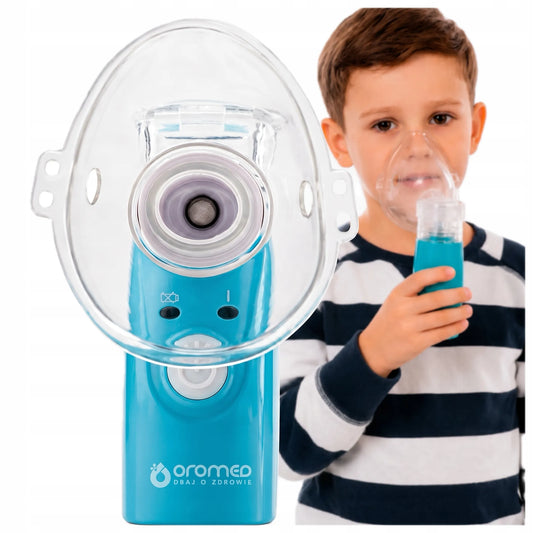 Nešiojamas ultragarsinis MESH inhaliatorius-nebulizatorius vaikams + maitinimo adapteris, tylus