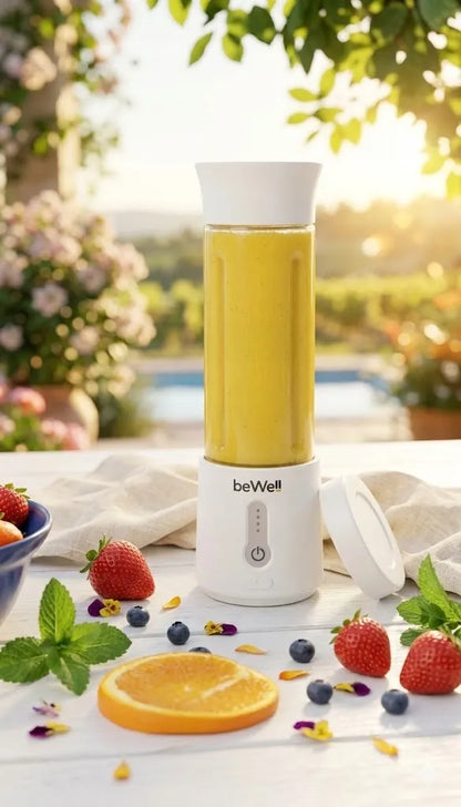 Nešiojamasis belaidis „Bewell beWell Plus“ trintuvas, 500 ml, USB įkrovimas, su „Olimp WPC“ baltymais