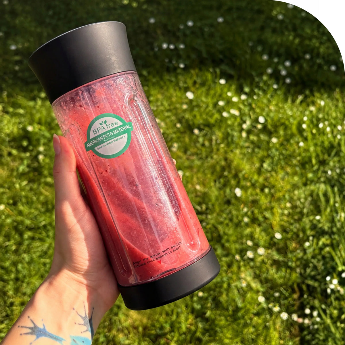 Nešiojamasis belaidis trintuvas „Bewell beWell Plus“, 500 ml, USB