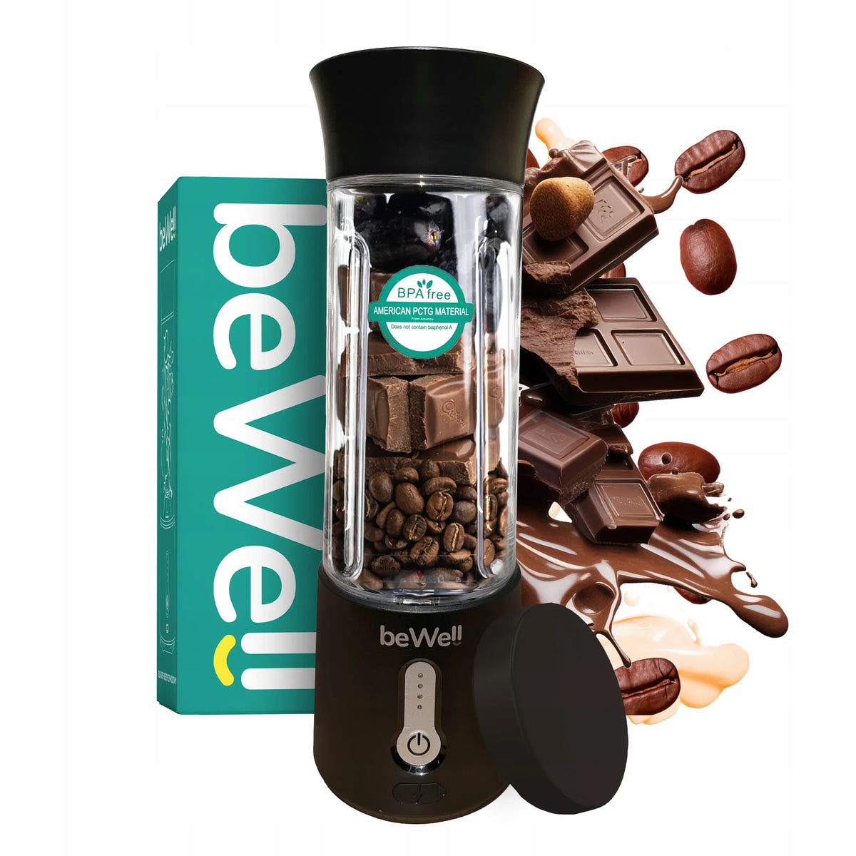 Nešiojamasis belaidis trintuvas „Bewell beWell Plus“, 500 ml, USB