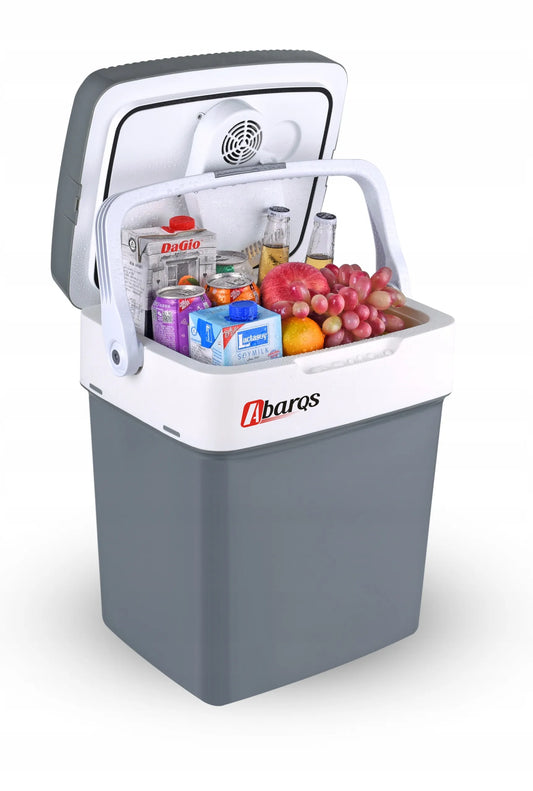 Nešiojamasis kelioninis šaldytuvas AbarQs IB-32I+ 30L su ECO funkcija, 12V/230V, USB