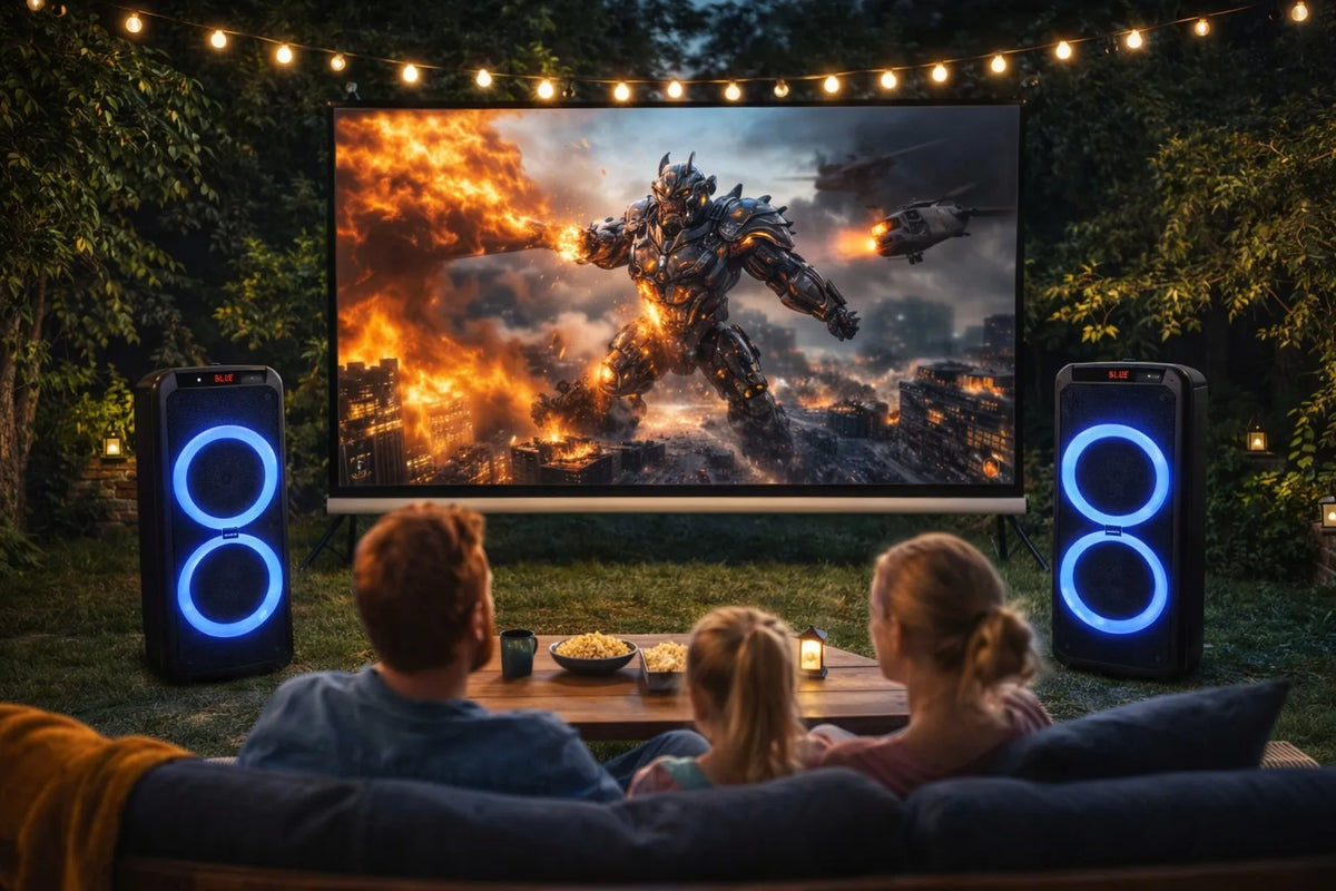 Nešiojamoji belaidė „Bluetooth“ kolonėlė „BLOW Infinity“ su mikrofonu, karaokė, 280 W