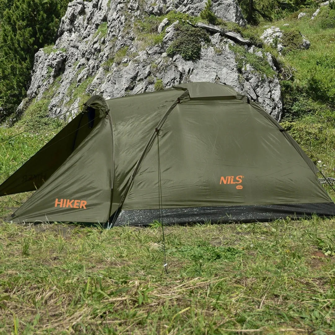 Nils Camp NC6010 žalių spalvų kempingo palapinė Hiker
