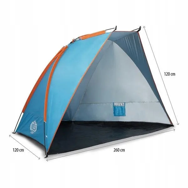 Nils Camp NC8030 mėlyna paplūdimio palapinė 260x120x120 cm