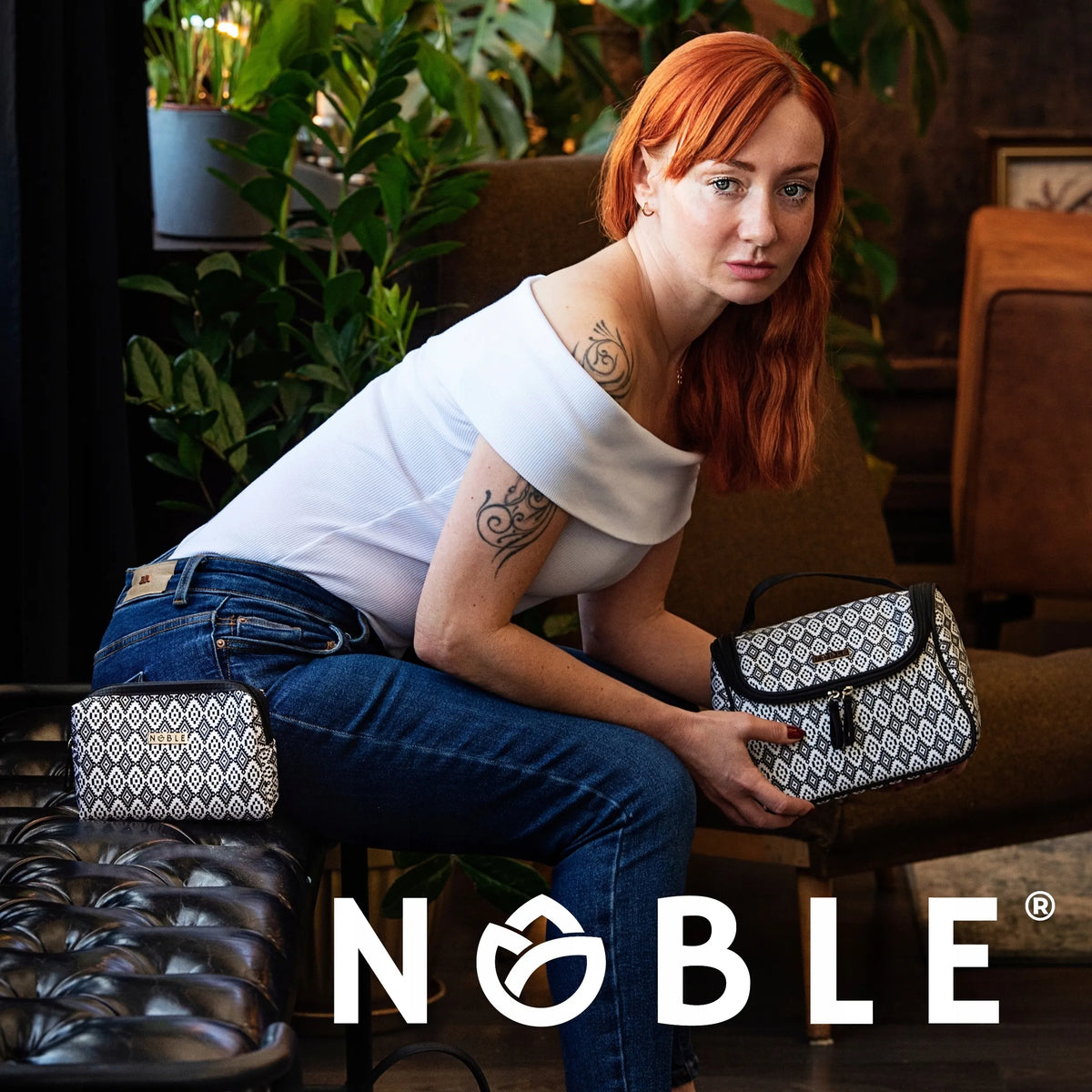 Noble BW001 maža kosmetinė makiažo priemonėms ir rankinei