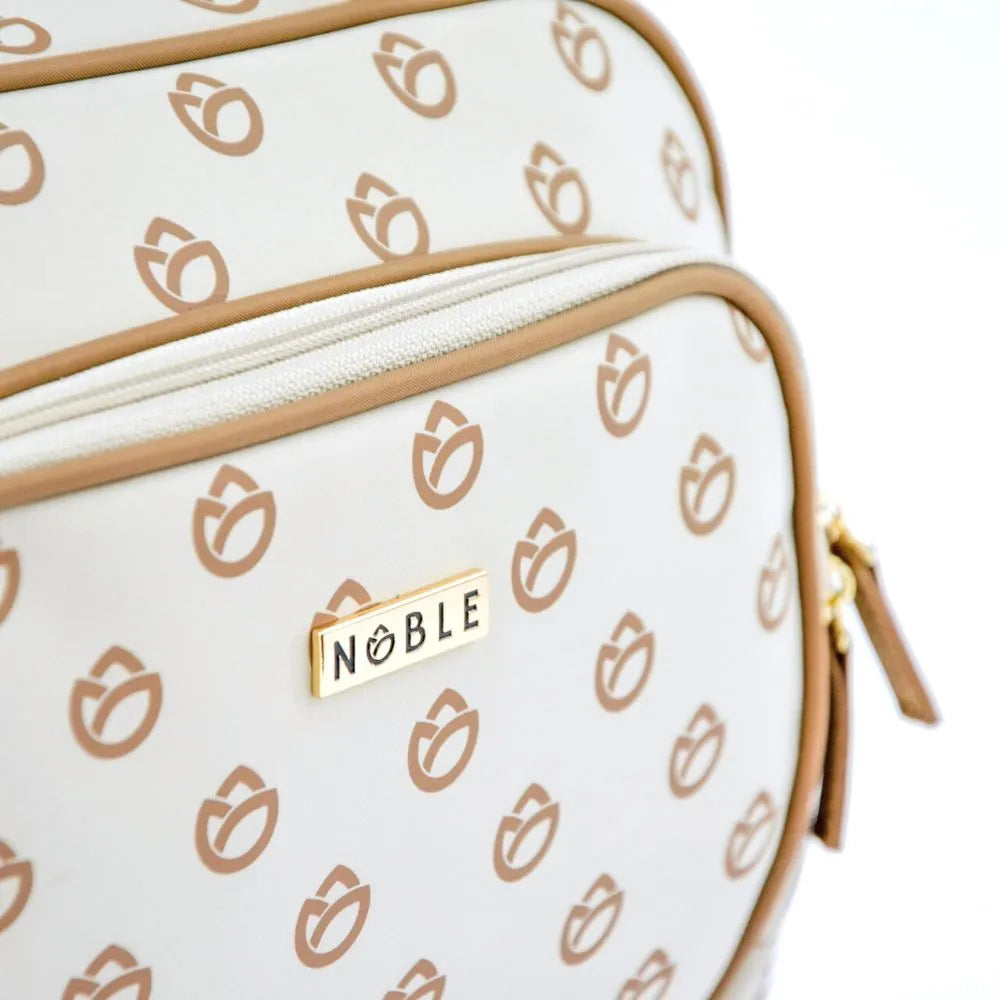 „Noble“ smėlio spalvos kelioninė kosmetinė-kufriukas moterims