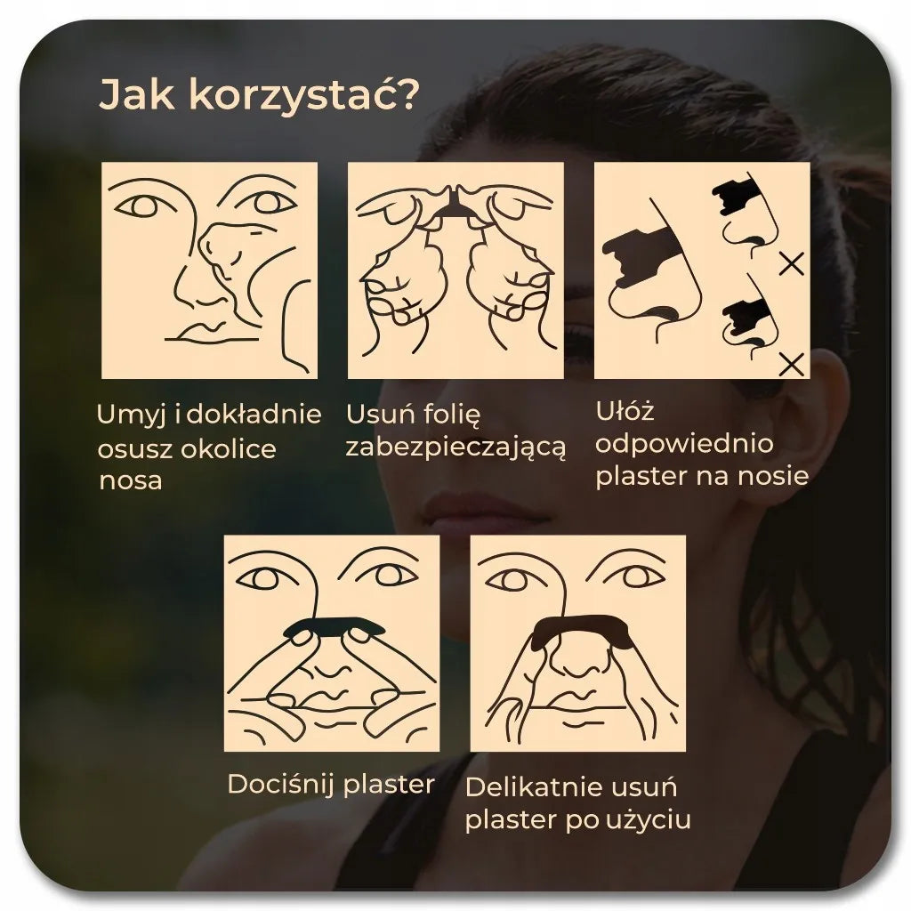 Nosies pleistrai nuo knarkimo 50 vnt. kvėpavimo takus plečiančios juostelės