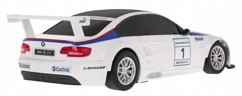 Nuotoliniu būdu valdomas automobilis BMW M3 RC 1:24, baltas, Coil