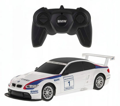 Nuotoliniu būdu valdomas automobilis BMW M3 RC 1:24, baltas, Coil