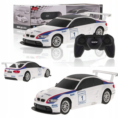Nuotoliniu būdu valdomas automobilis BMW M3 RC 1:24, baltas, Coil