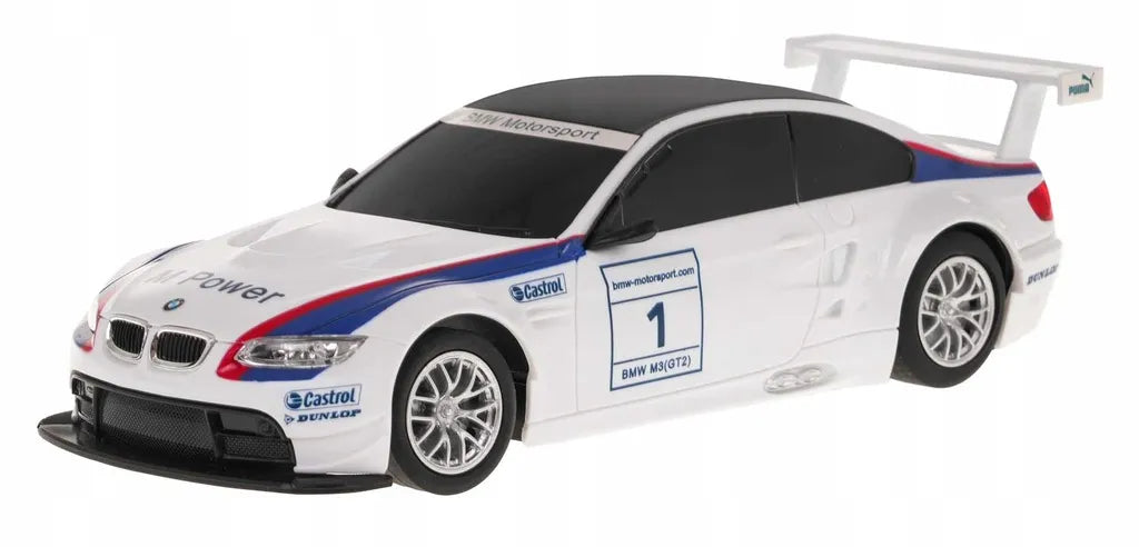 Nuotoliniu būdu valdomas automobilis BMW M3 RC 1:24, baltas, Coil