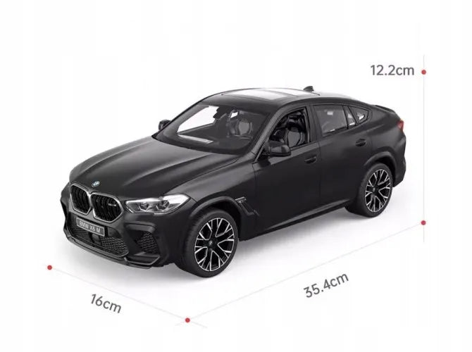 Nuotoliniu būdu valdomas automobilis BMW X6 1:14 LED juodas