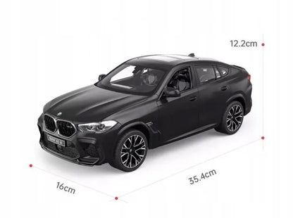 Nuotoliniu būdu valdomas automobilis BMW X6 1:14 LED juodas