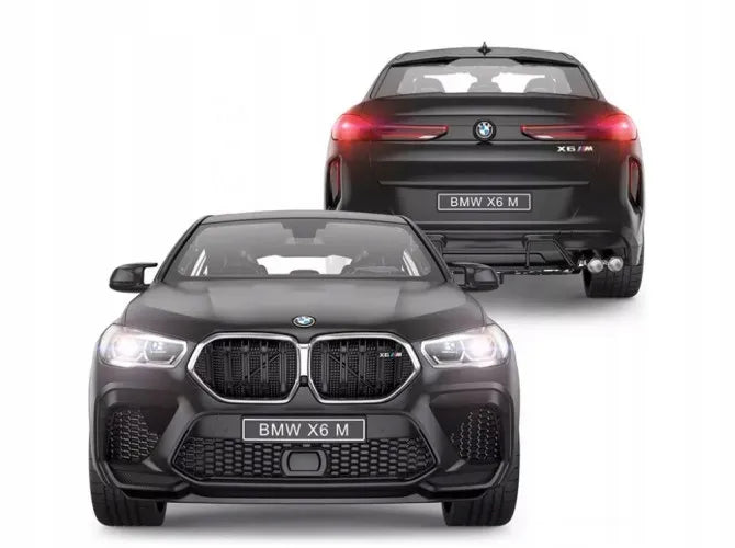 Nuotoliniu būdu valdomas automobilis BMW X6 1:14 LED juodas