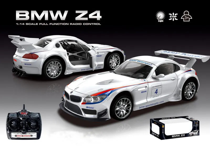 Nuotoliniu būdu valdomas automobilis BMW Z4 1:14 baltas Coil