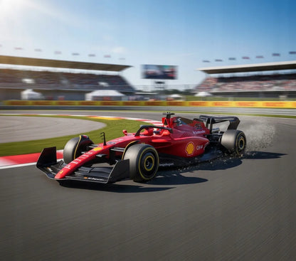 Nuotoliniu būdu valdomas automobilis Ferrari Formula RC 1:12 raudonas