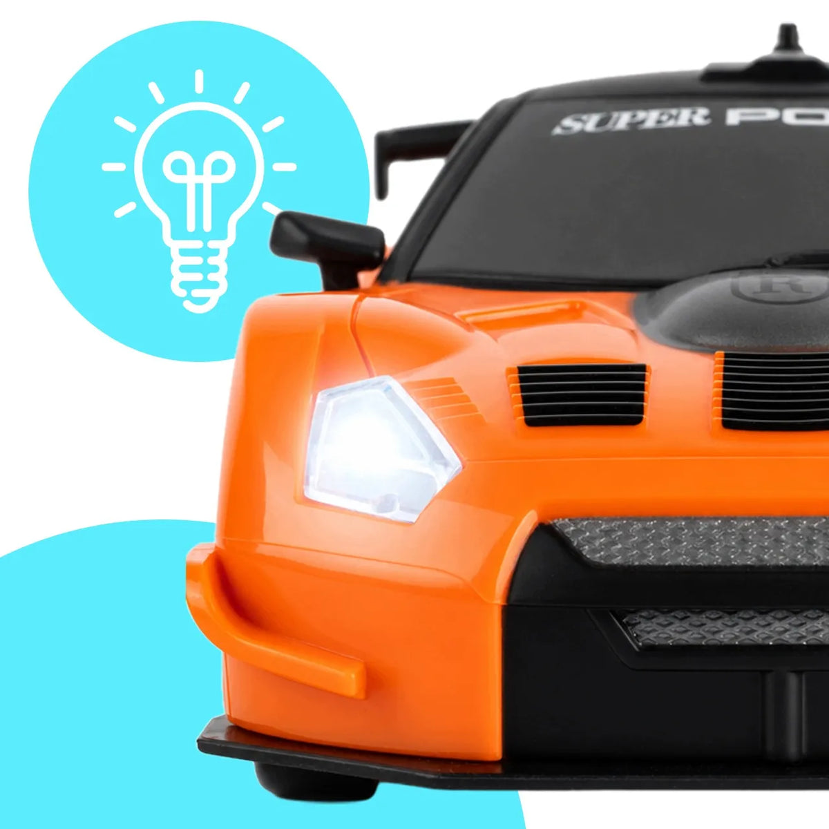 Nuotoliniu būdu valdomas automobilis MalPlay RC Drift 4x4, 2,4 GHz, 1:24, su LED žibintais ir USB įkrovimu
