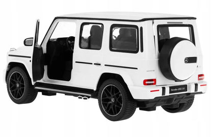 Nuotoliniu būdu valdomas automobilis Mercedes G 63 visureigis RC 1:14 baltas