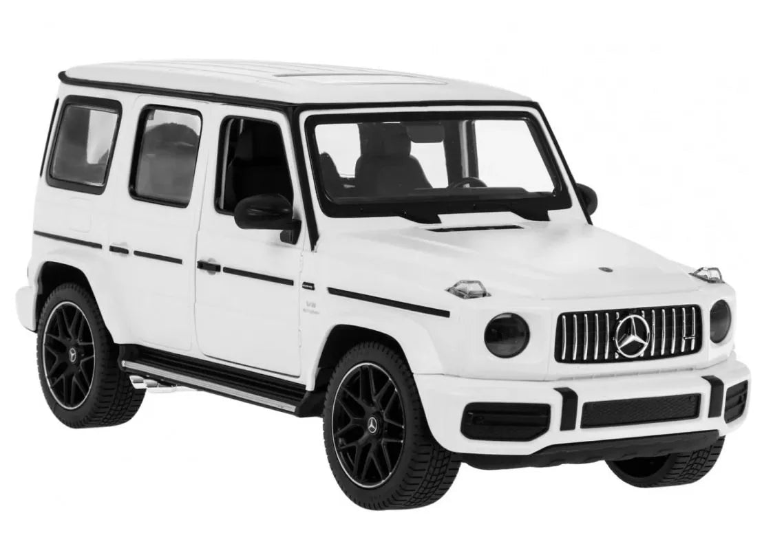 Nuotoliniu būdu valdomas automobilis Mercedes G 63 visureigis RC 1:14 baltas