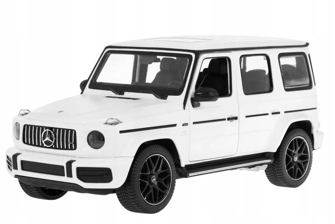 Nuotoliniu būdu valdomas automobilis Mercedes G 63 visureigis RC 1:14 baltas