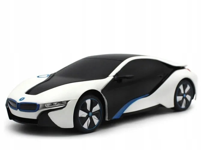 Nuotoliniu būdu valdomas automobilis RC BMW i8 su LED šviesomis ir UV efektu