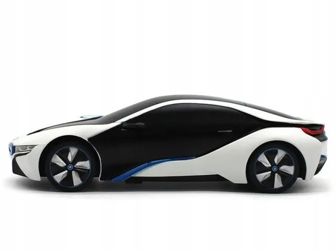 Nuotoliniu būdu valdomas automobilis RC BMW i8 su LED šviesomis ir UV efektu
