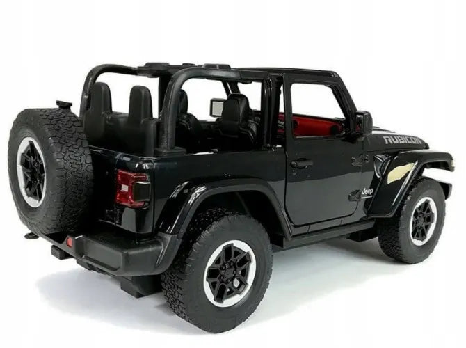 Nuotoliniu būdu valdomas automobilis RC Jeep Wrangler RS 1:14 juodas