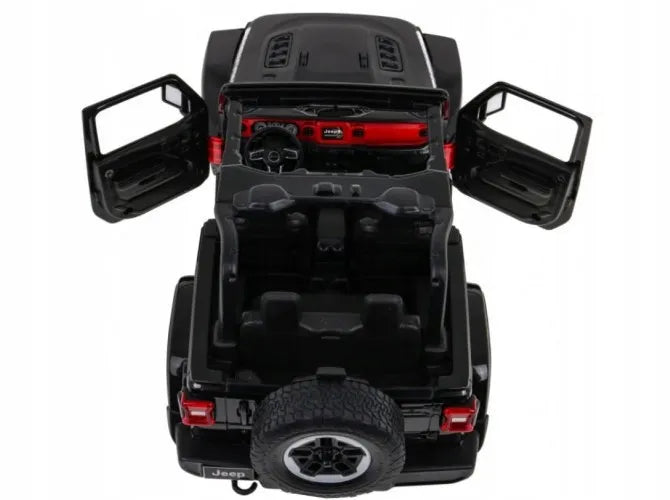 Nuotoliniu būdu valdomas automobilis RC Jeep Wrangler RS 1:14 juodas