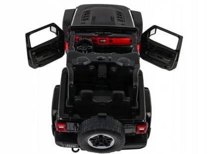 Nuotoliniu būdu valdomas automobilis RC Jeep Wrangler RS 1:14 juodas