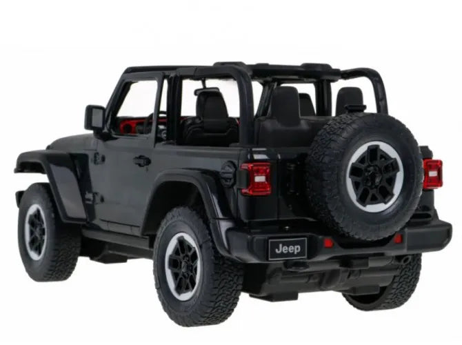 Nuotoliniu būdu valdomas automobilis RC Jeep Wrangler RS 1:14 juodas