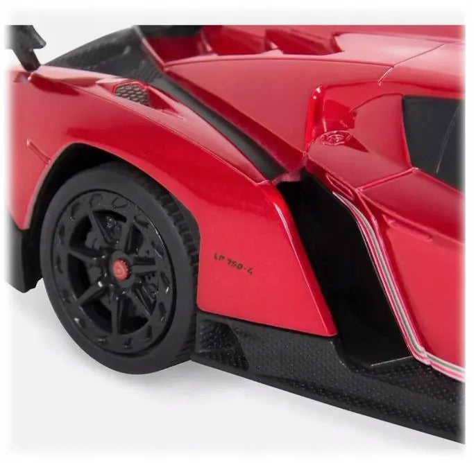 Nuotoliniu būdu valdomas automobilis RC Lamborghini 1:14 raudonas Coil