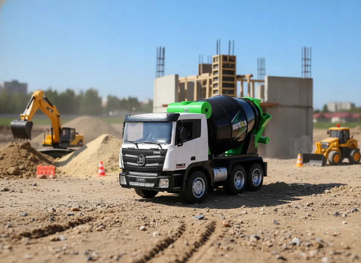 Nuotoliniu būdu valdomas betono maišyklės sunkvežimis Coil 1:18
