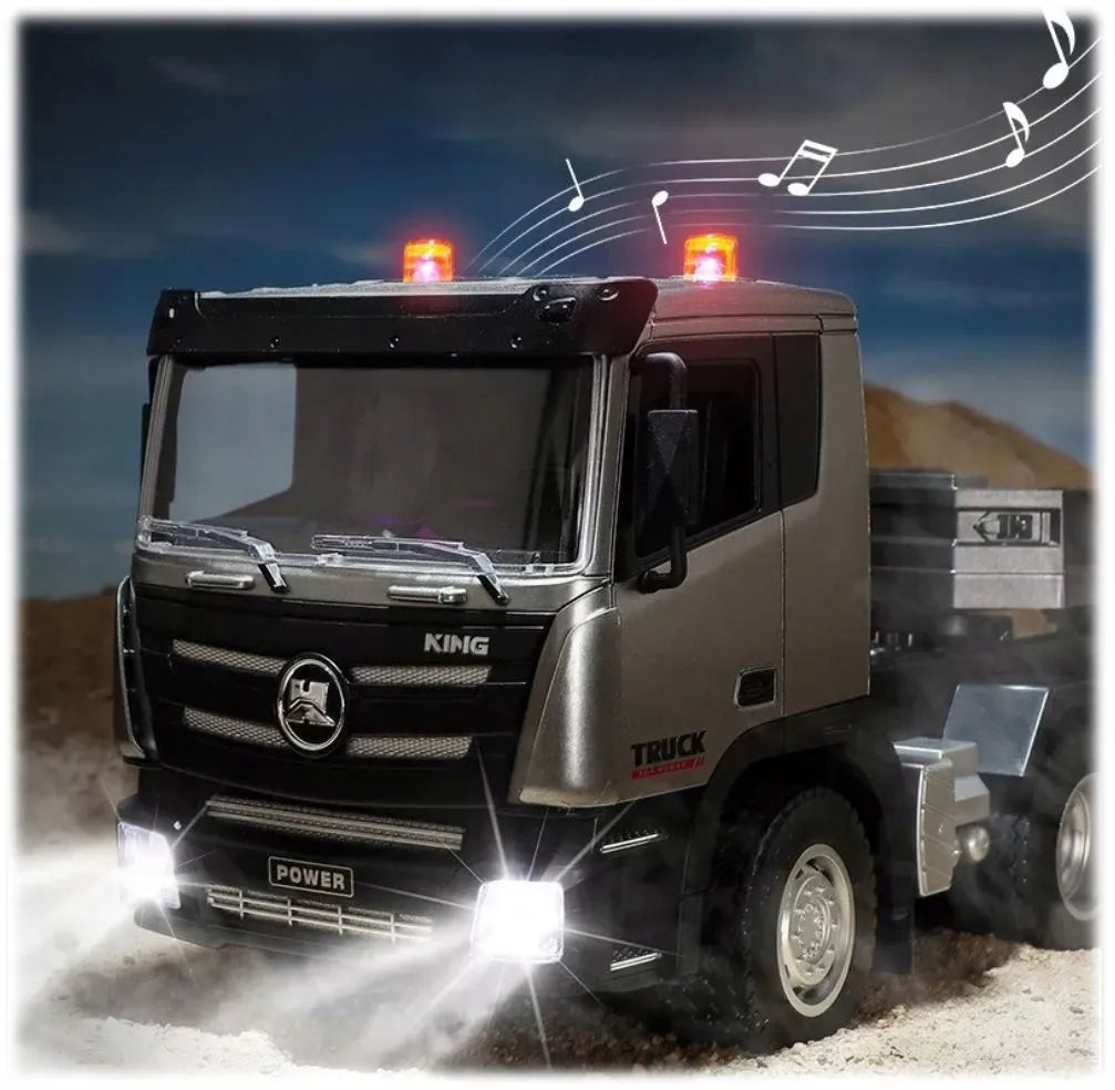 Nuotoliniu būdu valdomas krovininis automobilis su tralu Coil RC LED