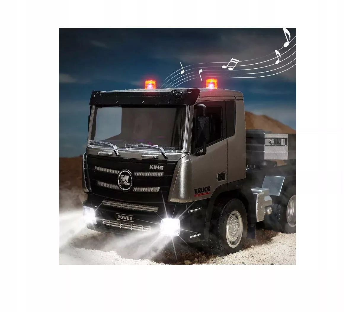 Nuotoliniu būdu valdomas krovininis automobilis su tralu Coil RC LED