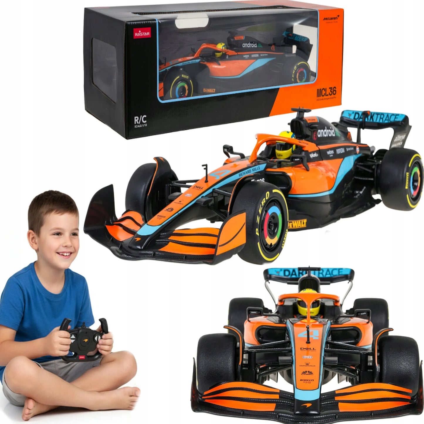 Nuotoliniu būdu valdomas sportinis automobilis Formulė 1 McLaren COIL