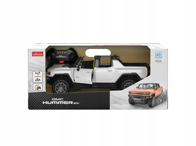Nuotoliniu būdu valdomas visureigis 4x4 RC Hummer baltas